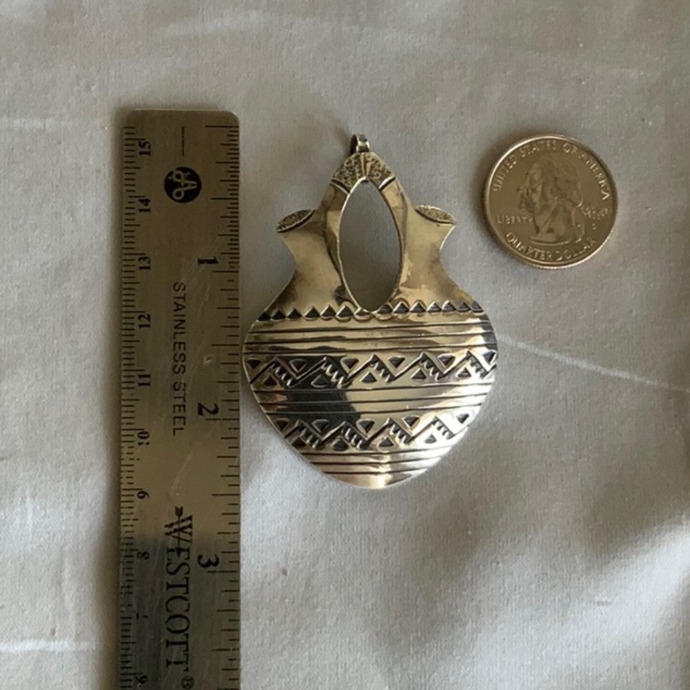 Sterling Silver Tribal Pendant